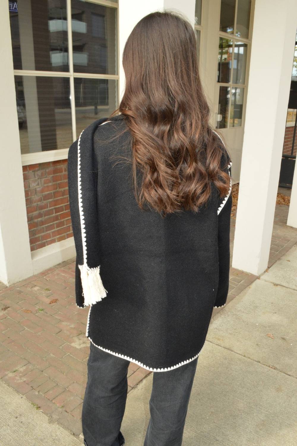 Cozy Contrast jas | Zwart