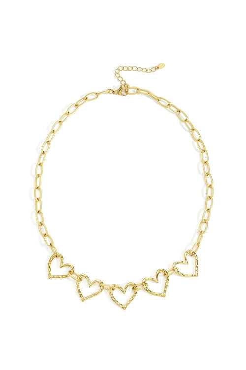 Open heart chain ketting