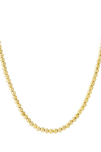 Statement beads ketting | Goud