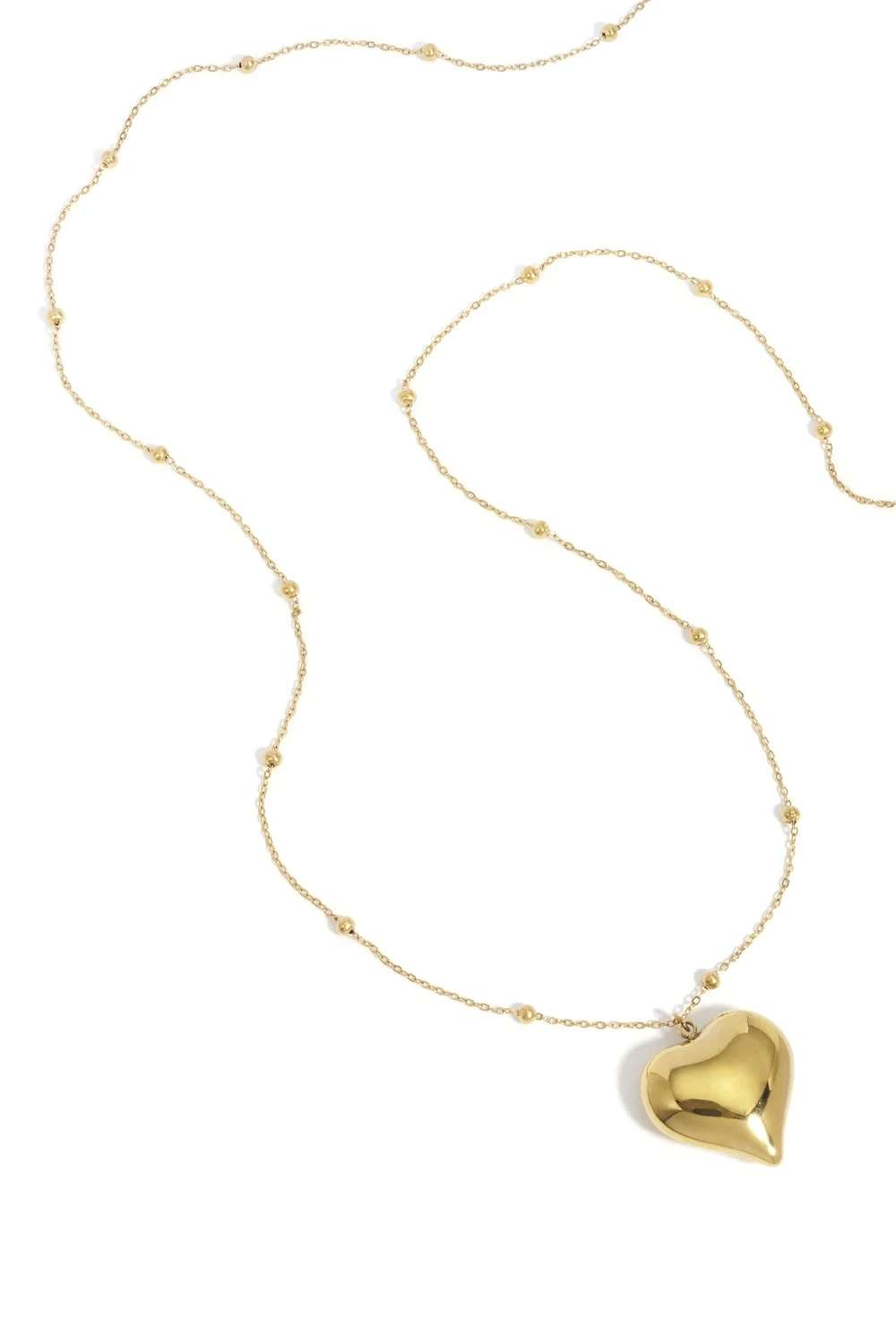 Golden heart chain ketting | Goud