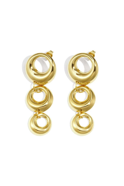 Luna Loop oorbellen | Goud