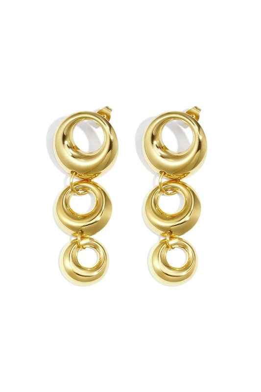 Luna Loop oorbellen | Goud