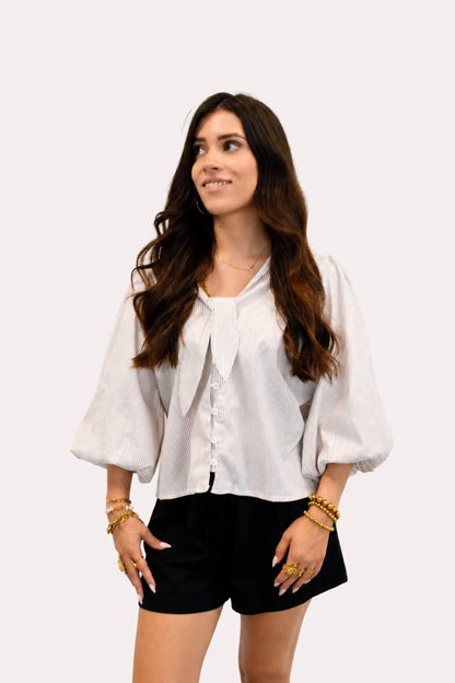 Striped Statement Blouse