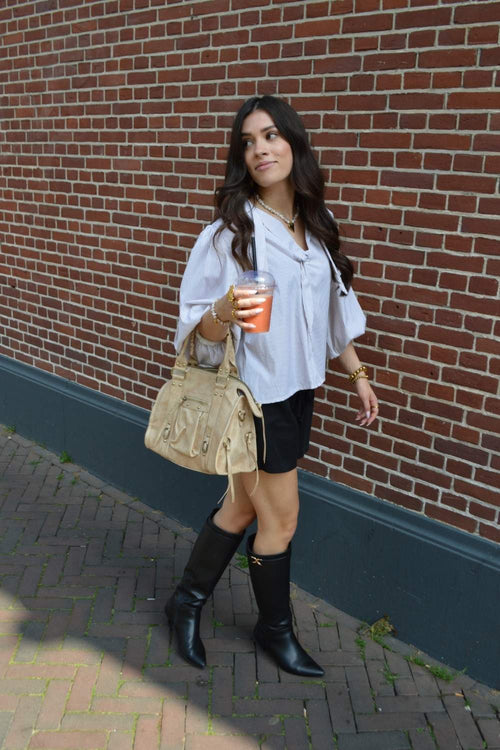 Striped Statement Blouse