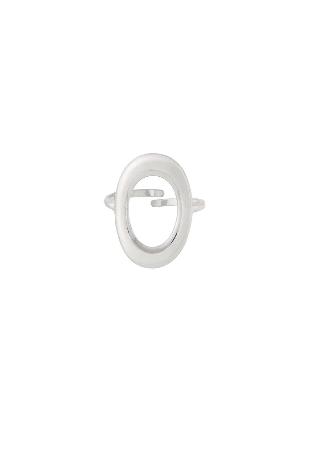Soft oval ring | Zilver