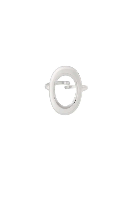Soft oval ring | Zilver