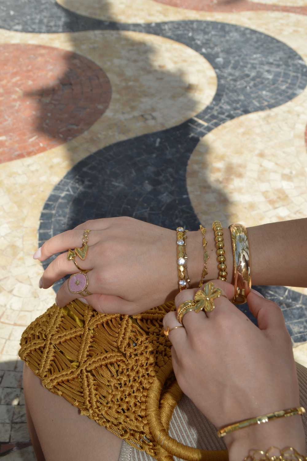 Statement bangle | Goud