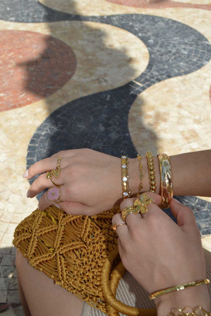 Statement bangle | Goud