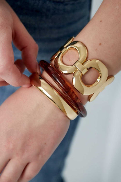 Statement bangle | Goud