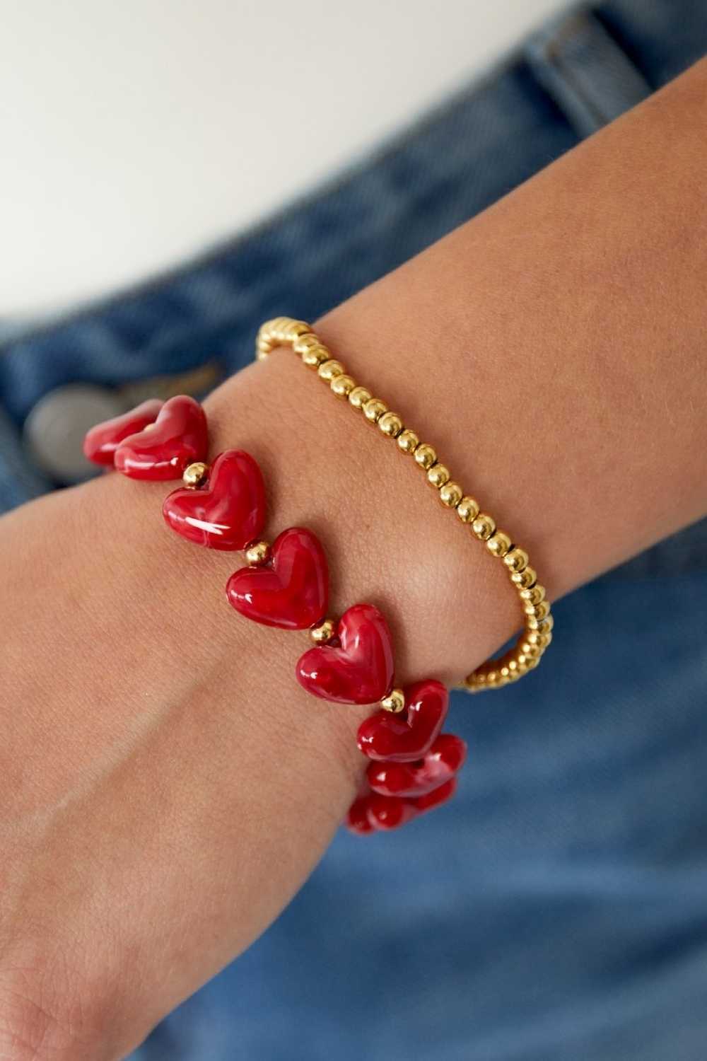 Little balls armband | Goud