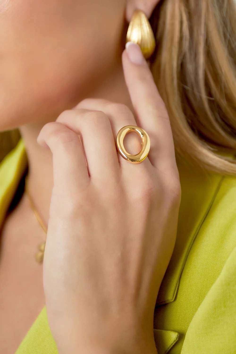 Loop ring | Goud