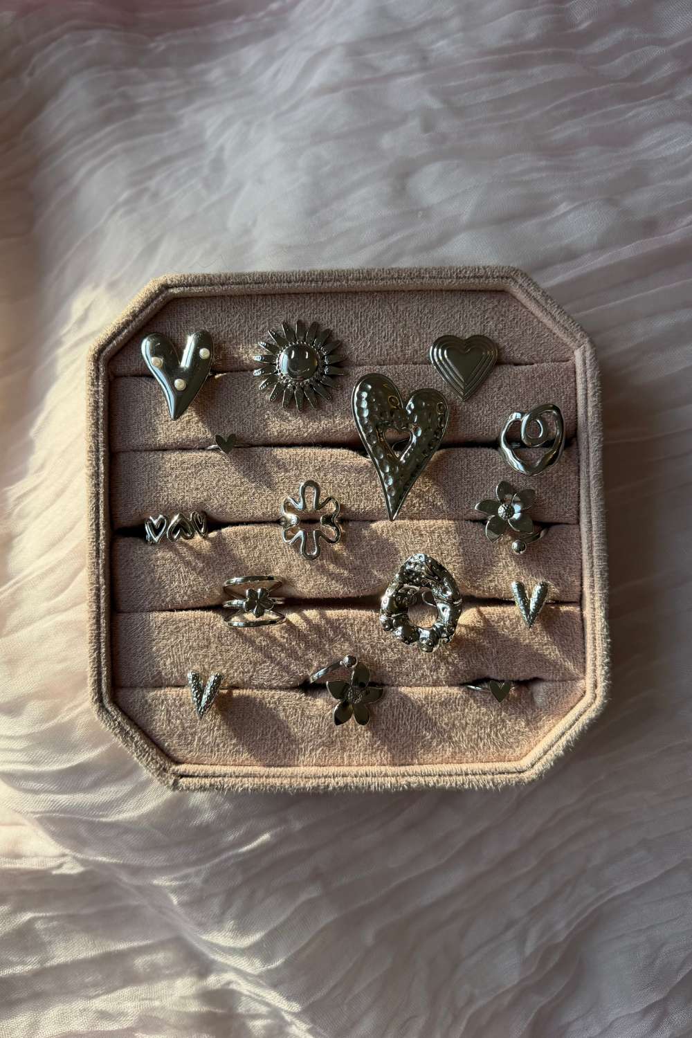 Textured heart ring | ZIlver