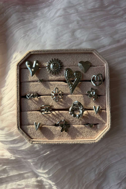 Textured heart ring | ZIlver