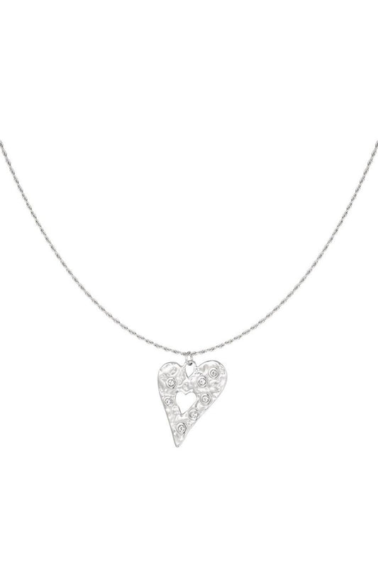 Shining heart ketting – Zilver