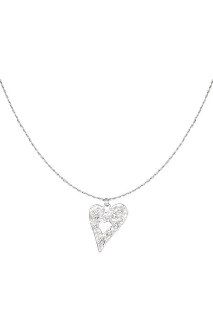 Shining heart ketting – Zilver