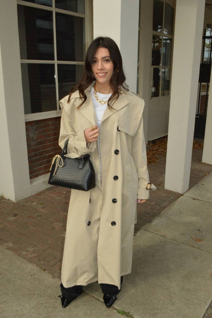 The Classic Long Trenchcoat | Beige