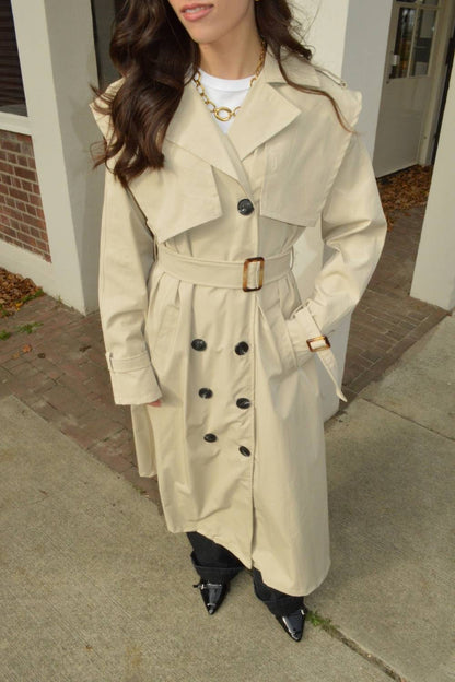 The Classic Long Trenchcoat | Beige