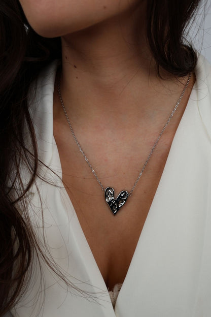 Cute heart ketting – Zilver