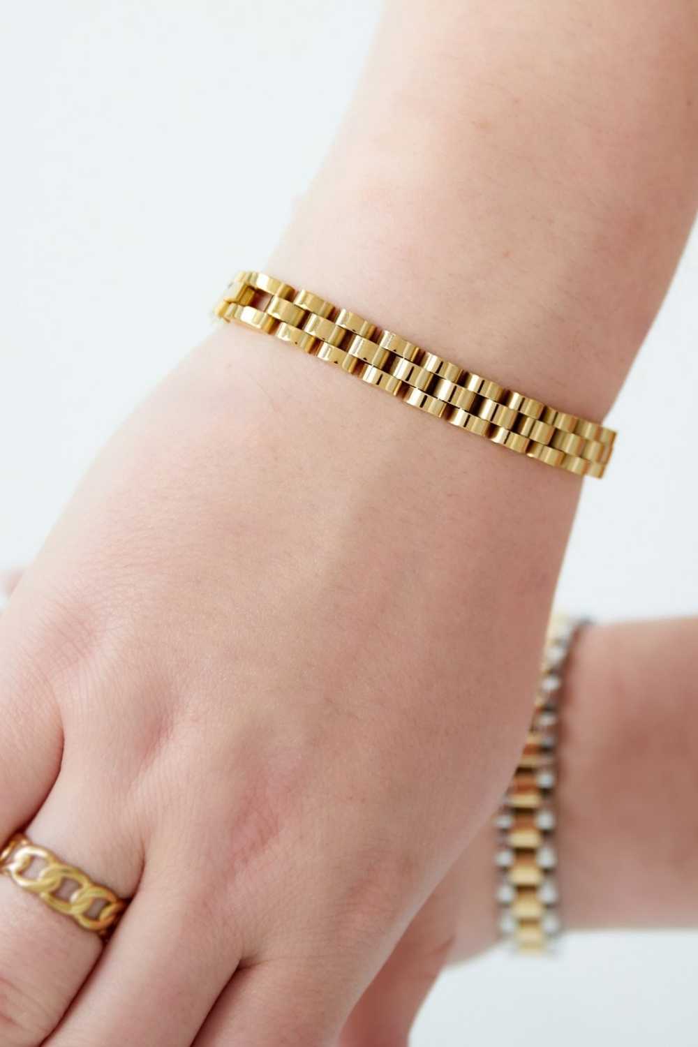 Classy link armband | Goud
