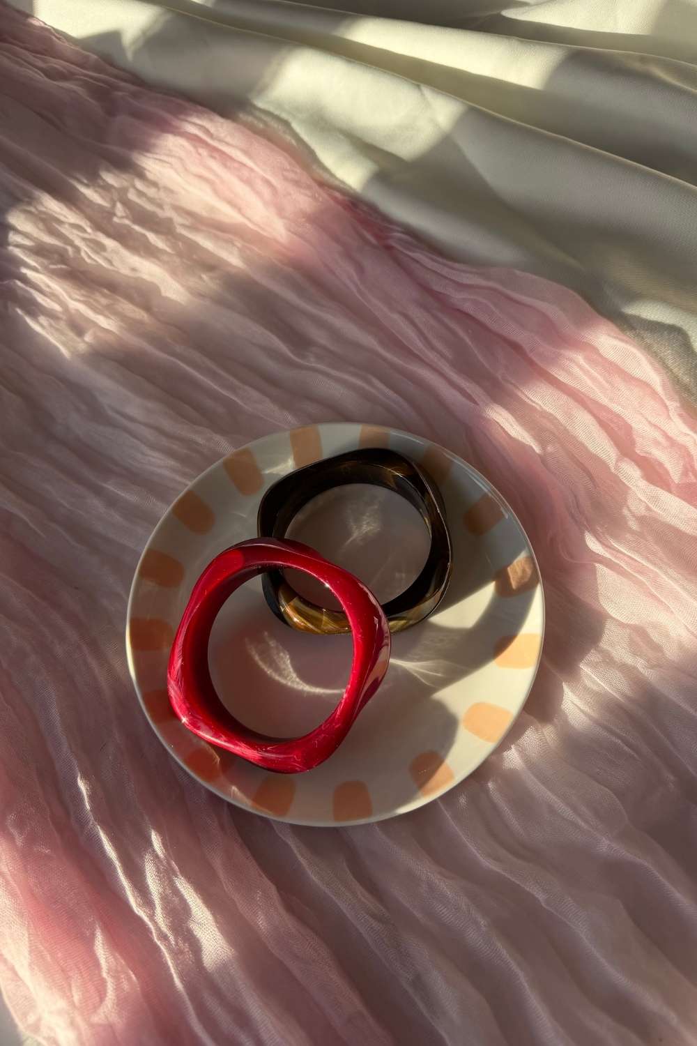 Swirl bangle | Rood