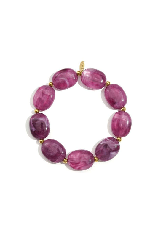 Glow beads armband | Paars