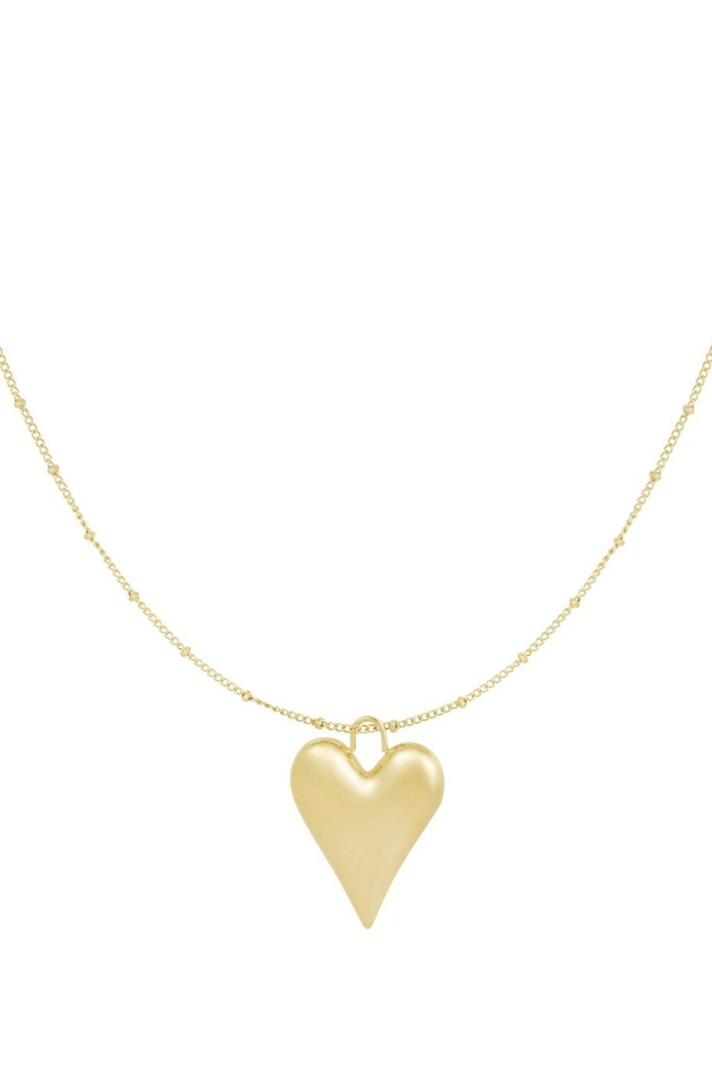 Bold heart ketting – Goud