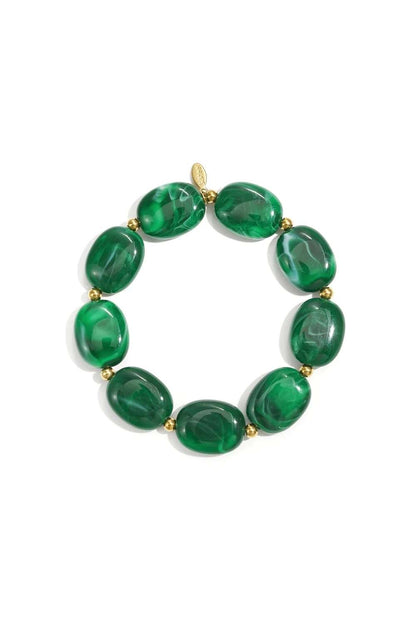 Glow beads armband | Groen
