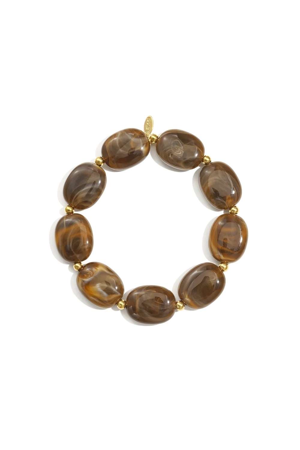 Glow beads armband | Bruin