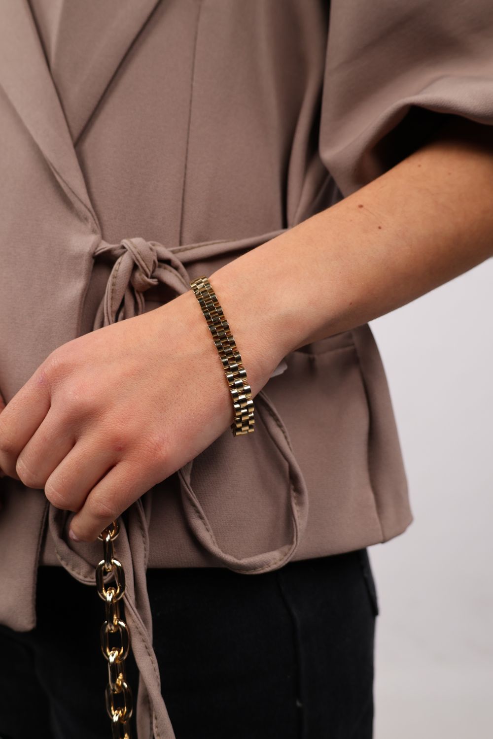 Classic link armband | Goud