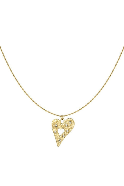 Shining heart ketting – Goud