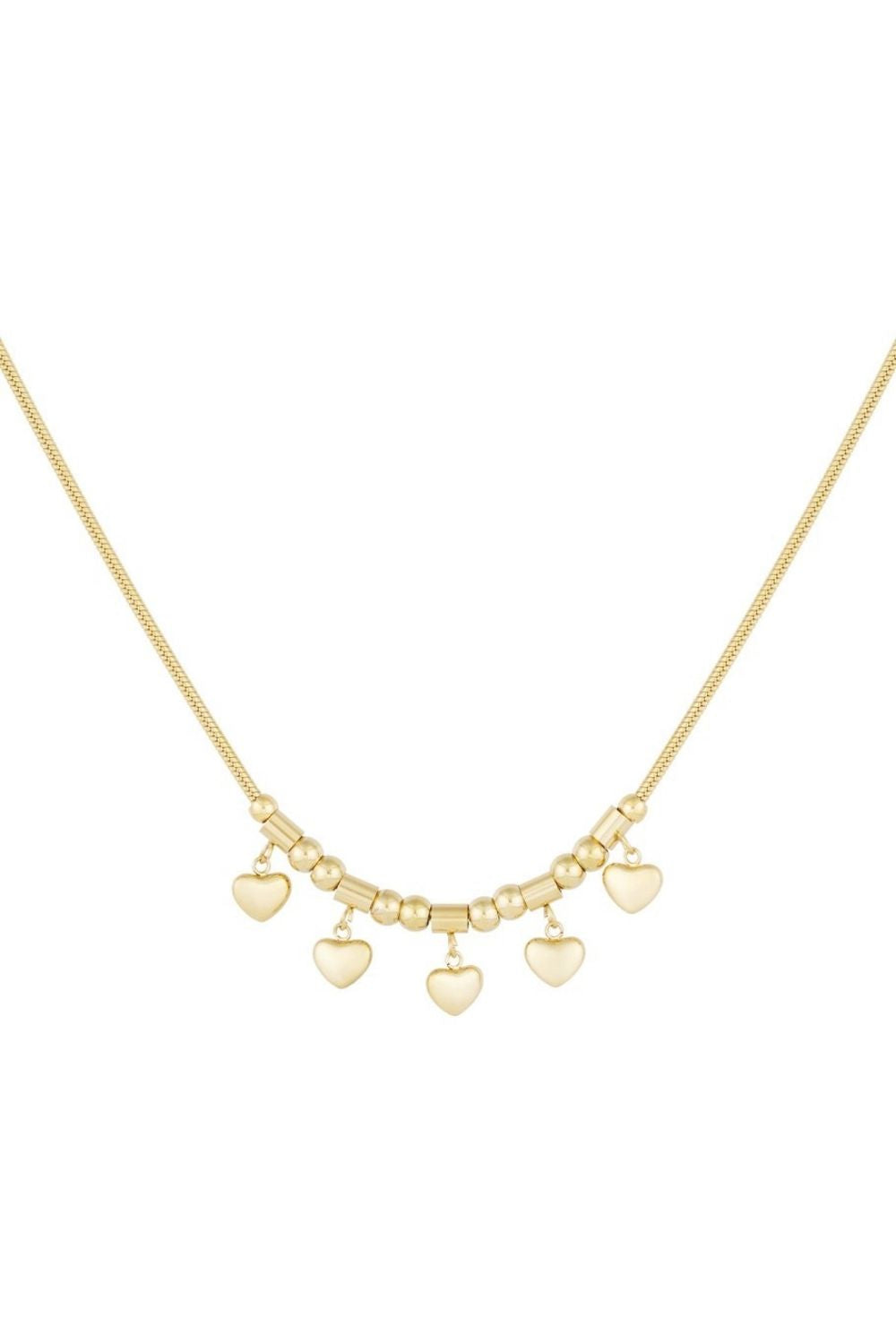 Lover necklace – Goud (Kleine hartjes)
