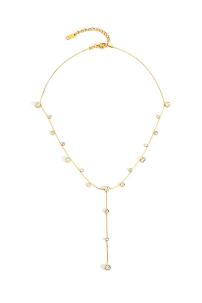 Sparkle drop ketting | Goud