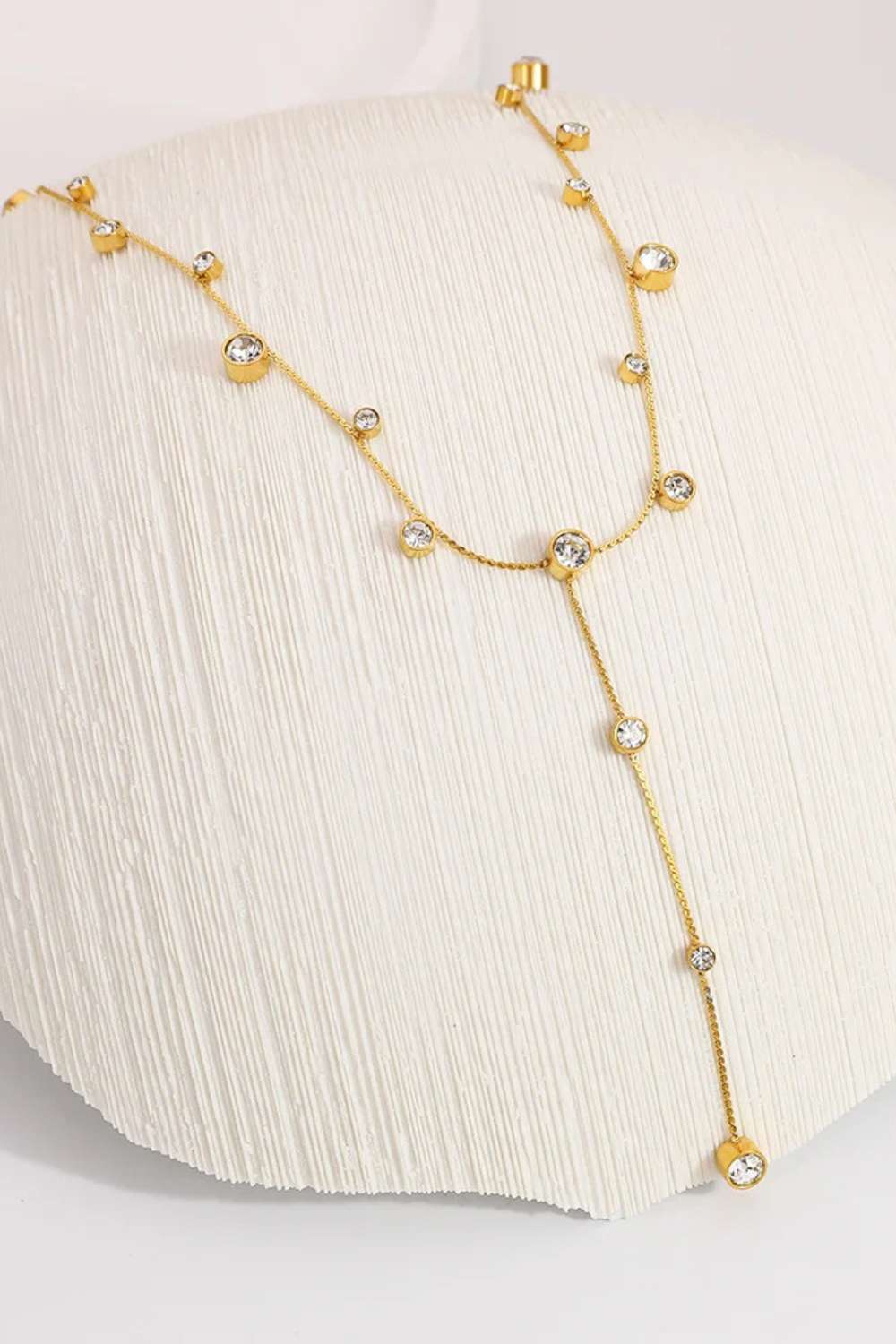 Sparkle drop ketting | Goud
