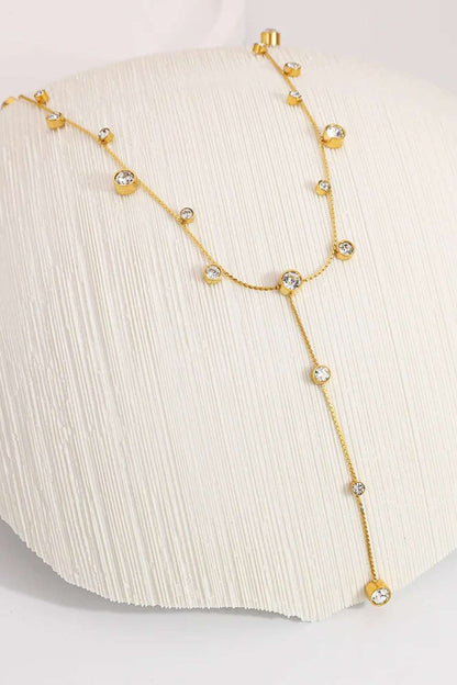 Sparkle drop ketting | Goud