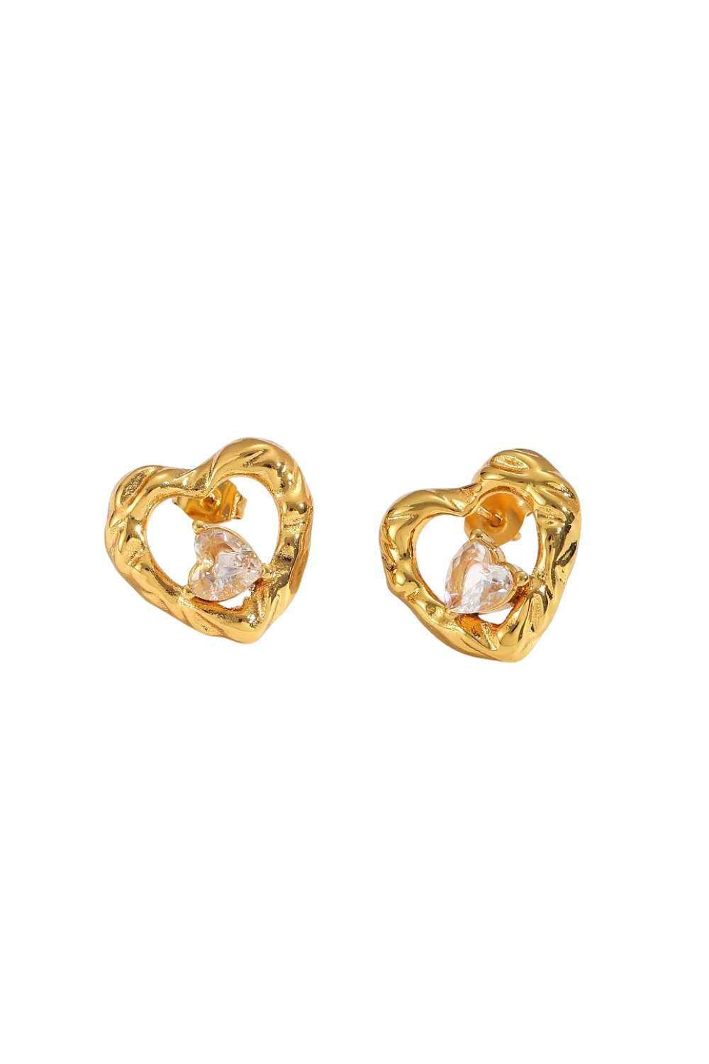 Romantic studs | Goud