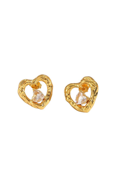 Romantic studs | Goud