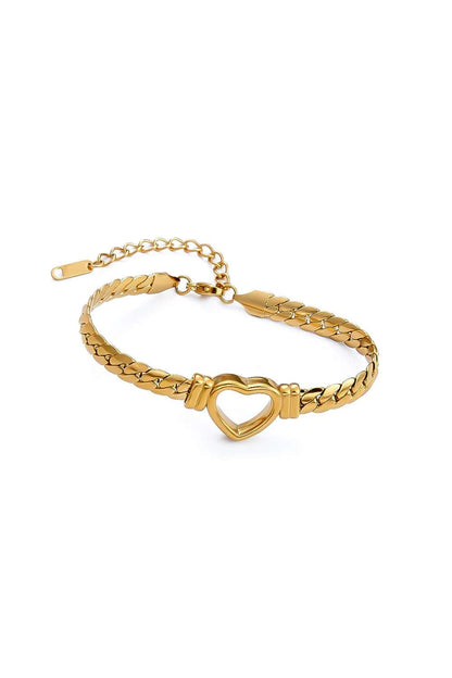 Loving heart armband | Goud