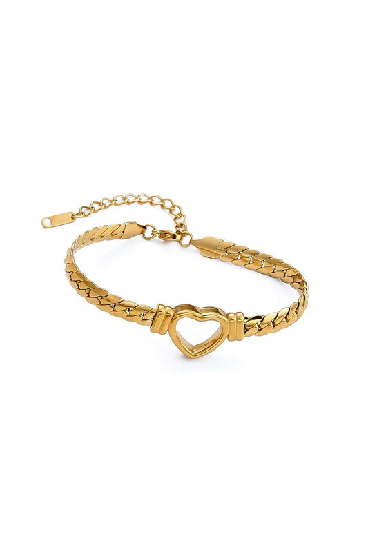 Loving heart armband | Goud