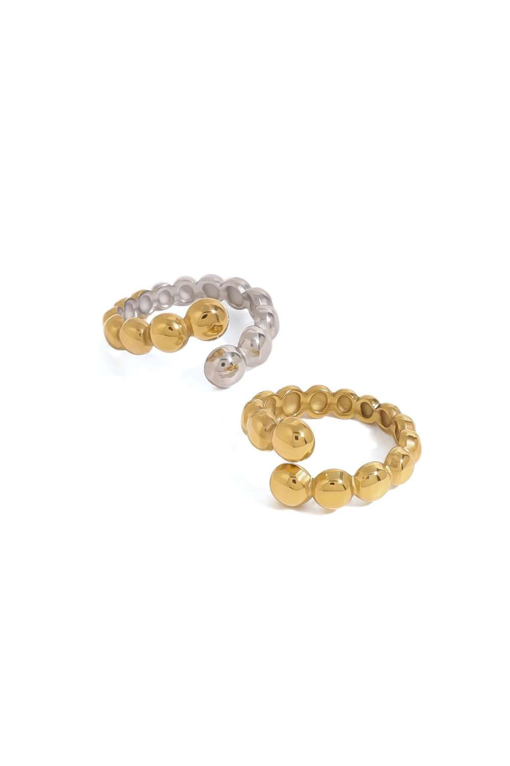 Open balls ring | Goud