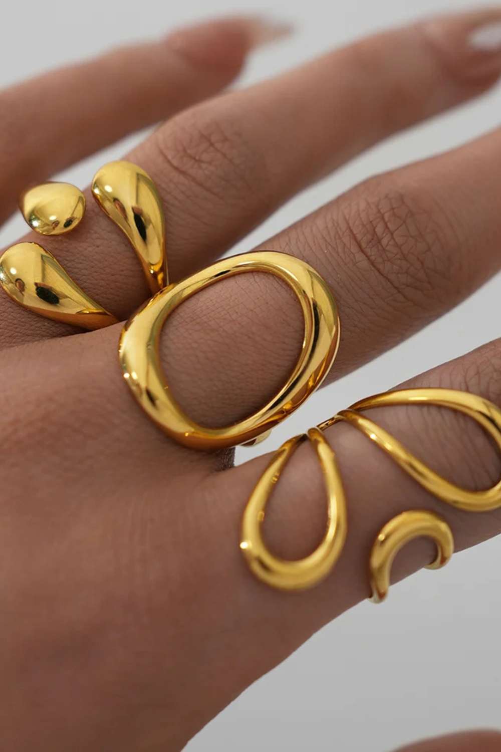 Oval ring | Goud