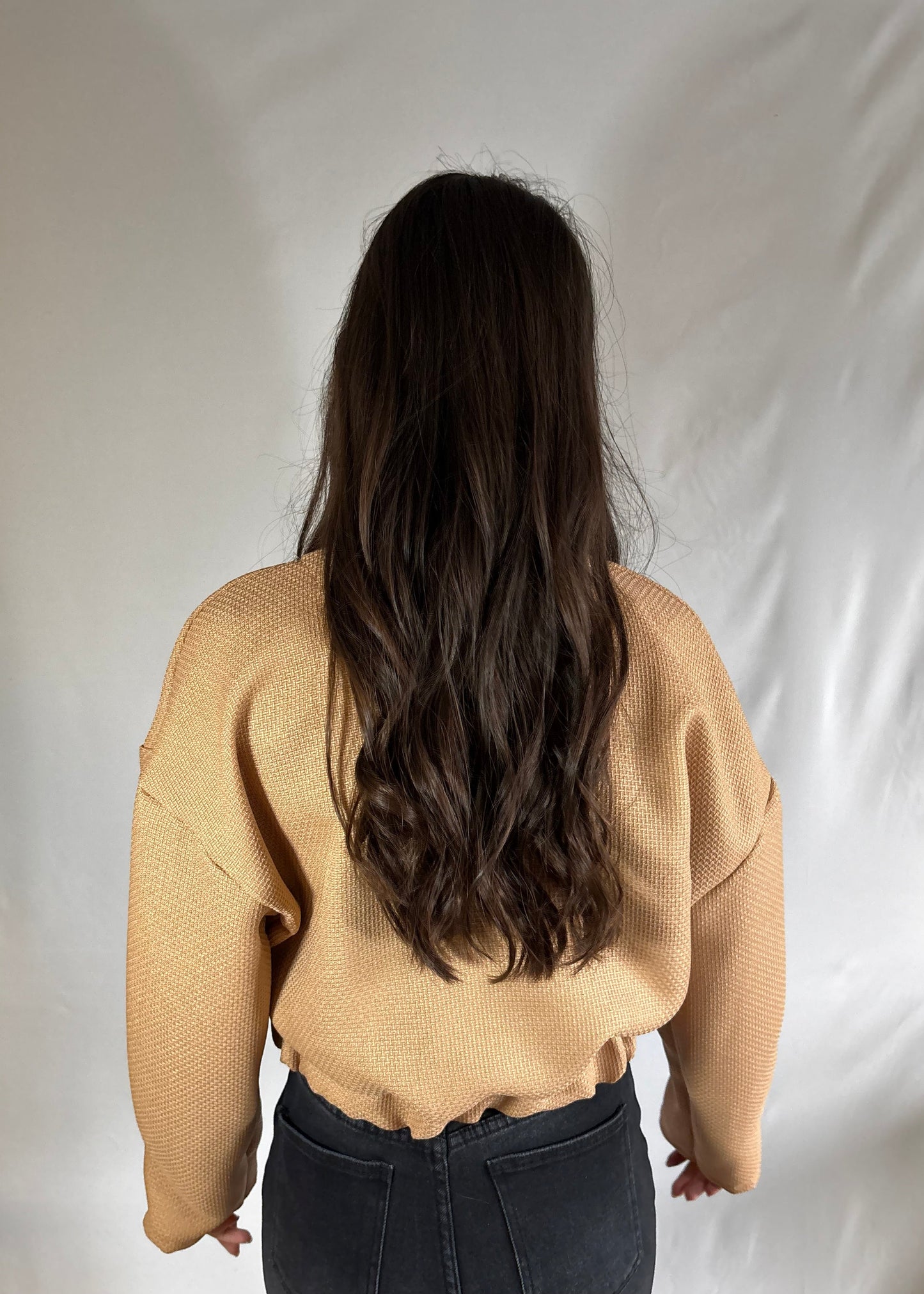 Layla | Camel Jasje met Drukknopen