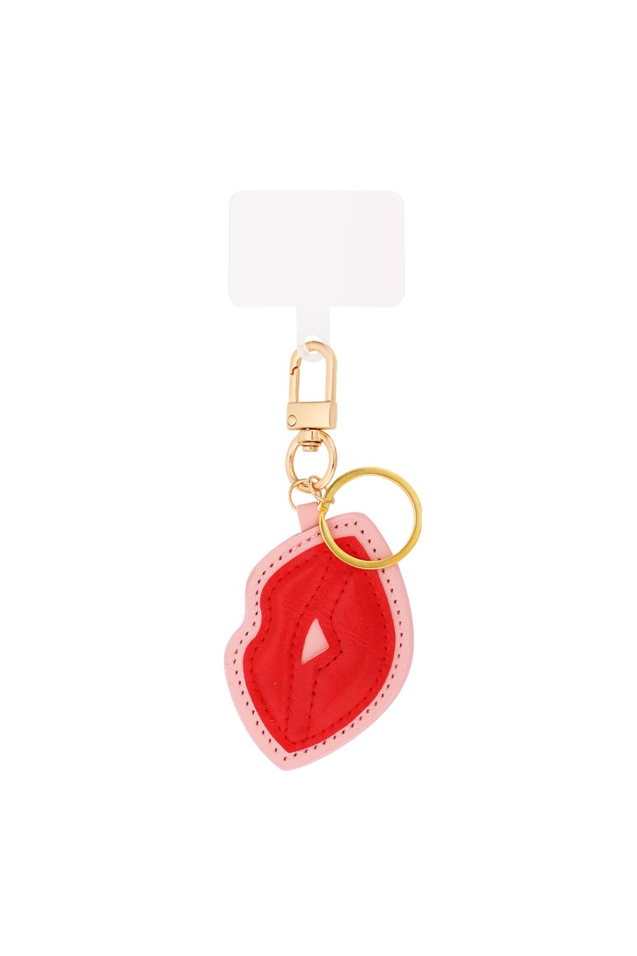 Kiss bag charm | Goud
