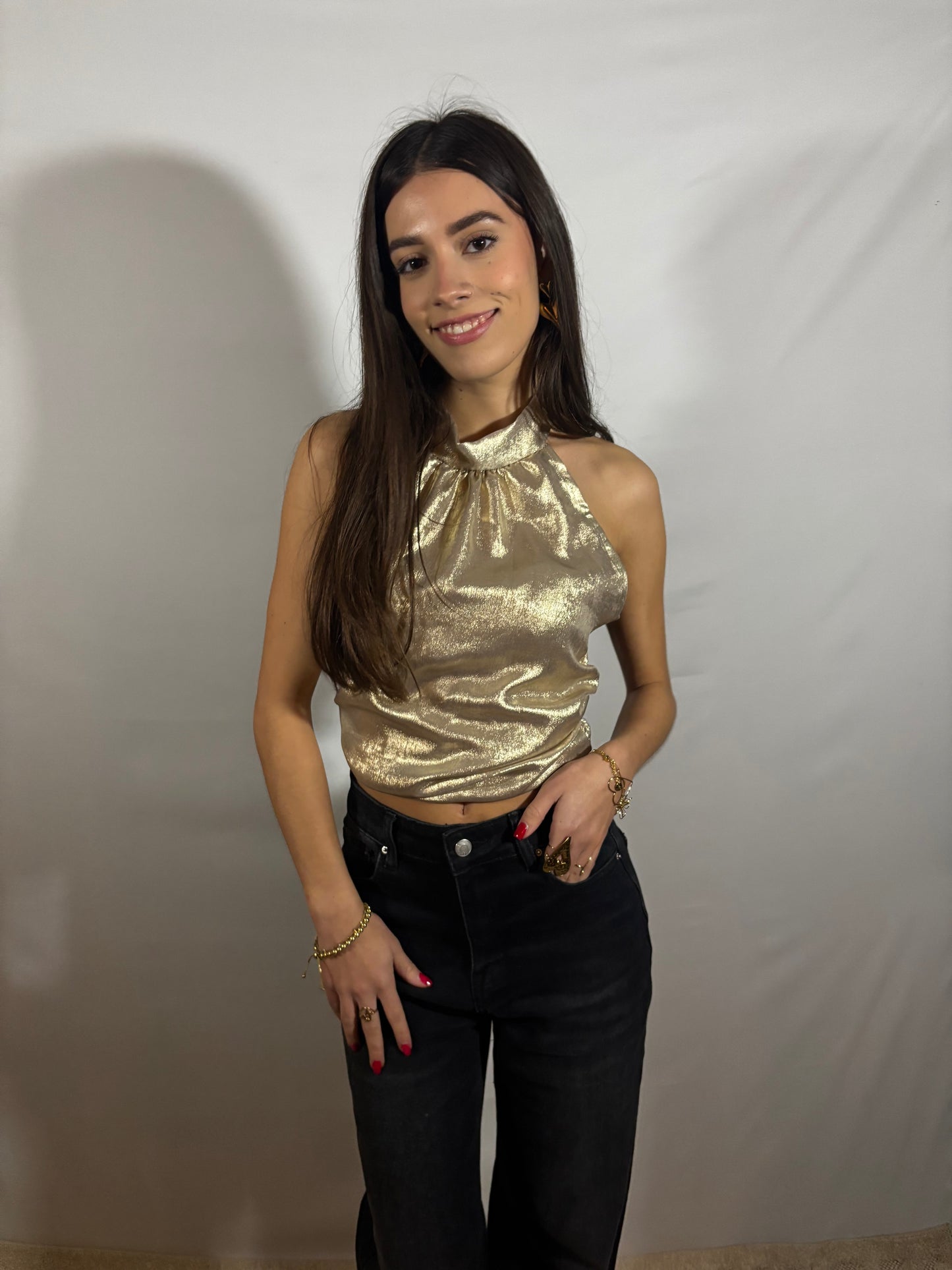 Madison open rug top | Goud