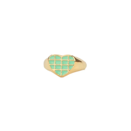Ring hart | Groen