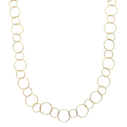 Lange cirkel ketting | Goud