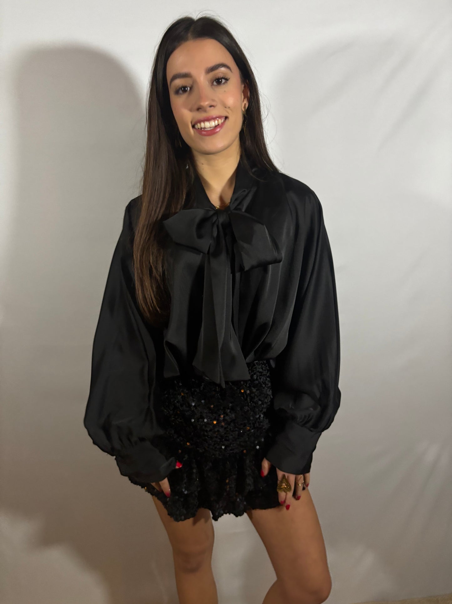 Evie blouse | Zwart